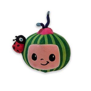 Cocomelon 5" Melon Green Round Watermelon Ladybug Plush Stuffed Baby Toy Lovie